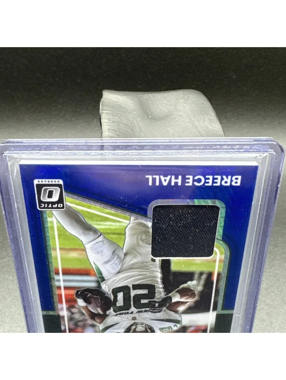 Breece Hall Rookie Phenom Optic No. RP-BH Panini 2022 with Swatch